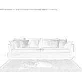 Sofa materiałowa 4-osobowa Zacisze