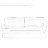 Sofa materiałowa 3-osobowa Spijk