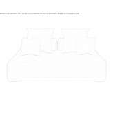 3-seater sofa made of eco-leather Warluis
