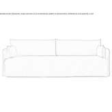 Sofa materiałowa 3-osobowa ze zdejmowanym pokrowcem Smolino