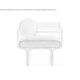 Armchair with removable cover Canejan