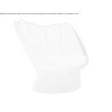 Fabric armchair with base made of recycled plastic Gunesli