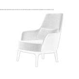 Fabric armchair with armrests Voginci