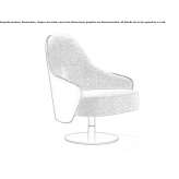 Swivel chair with armrests Saraykoy