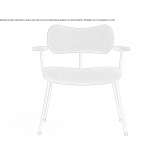 Armchair upholstered with fabric Neath
