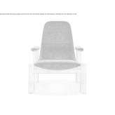 Fabric armchair with armrests Guabito