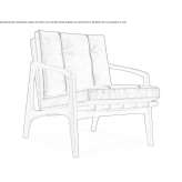Leather armchair Geneve