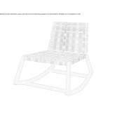 Teak rocking chair Isniq