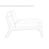Leather armchair with removable cover Dubna