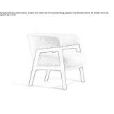 Fabric armchair Eferding