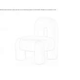 Velvet armchair Lorca