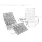Swivel chair with high backrest Bierne