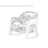 Rocking chair with armrests Utande