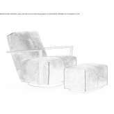 Armchair with armrests Candelu