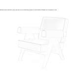 Leather armchair with armrests Coelbe