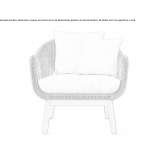 Rattan armchair with armrests Dannes