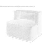 Fabric armchair with armrests Ghioca