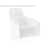 Swivel fabric armchair with armrests and headrest Badalona