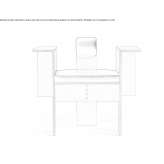 Maple armchair with armrests Orsogna