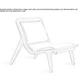 Leather upholstered armchair Triei