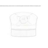 Leather upholstered armchair with armrests Iota