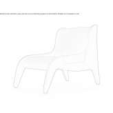Fabric armchair Hanches