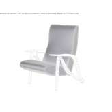 Reclining armchair made of fabric or leather Glogow