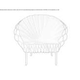 Felt armchair Thuin