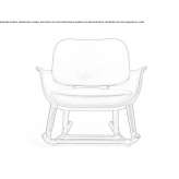 Rocking chair with armrests Eferding