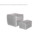 Fabric upholstered armchair with armrests Forbes