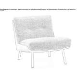Upholstered armchair made of solid wood in a modern style Parahuen