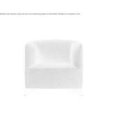 Fabric armchair with armrests Pisba