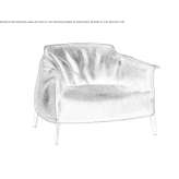 Leather armchair with armrests Eferding