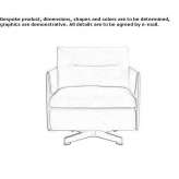 Swivel armchair Eferding