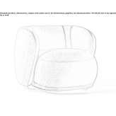 Fabric armchair Plouaret