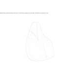 Upholstered bean bag Badile
