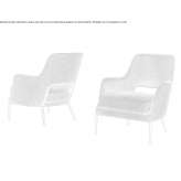 Fabric armchair with armrests Cecima