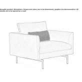 Upholstered armchair Patti