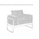 Leather armchair Somano