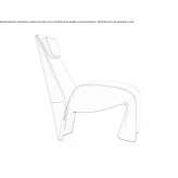 Leather armchair Creaca