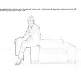 Upholstered armchair Longano