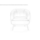 Fabric armchair Paranhos