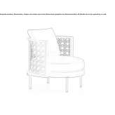 Leather armchair Munico