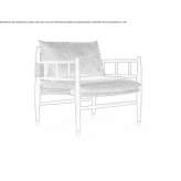 Straw armchair Radimer