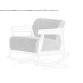 Fabric rocking chair with armrests Osgood