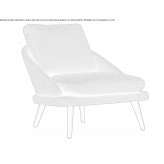 Fabric armchair Loreggia