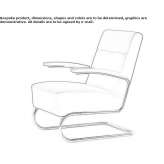 Cantilever chair with high backrest Viarmes