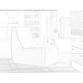 Leather upholstered armchair Ainslie