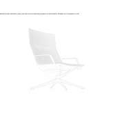 Fabric armchair with high backrest and 4-star base Kapotnya
