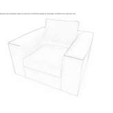 Leather armchair Aprilia